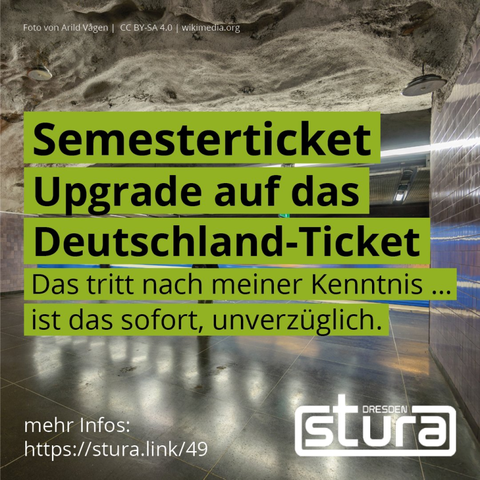 Infotext zur Upgrade Lösung des Semestertickets