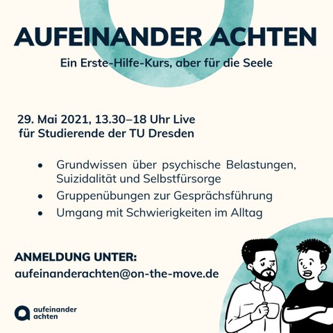 Flyer von "Aufeinander Achten"