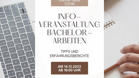 Einladung Bachelorarbeit Infoveranstaltung