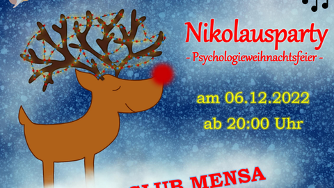 Einladung zur Nikolausparty am 6. Dezember ab 20:00 Uhr im Club Mensa