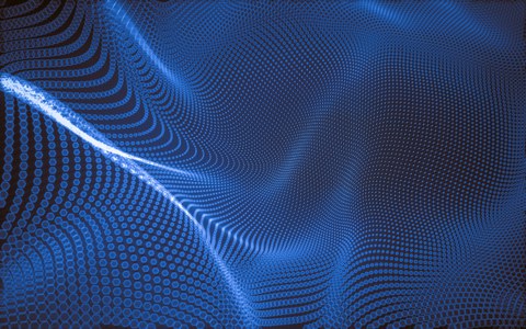 blaues abstractes bild