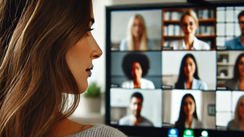 Online Meeting mit mehreren Personen