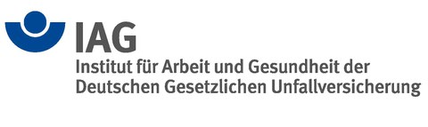 Institut für Arbeit und Gesundheit LOGO blau auf weissem Hintergrund