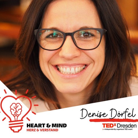 Dr. Denise Dörfel auf der Bühne bei TEDx Dresden
