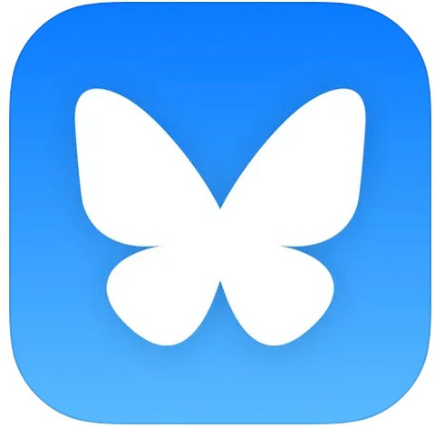 Zu sehen ist ein blauer Schmetterling
