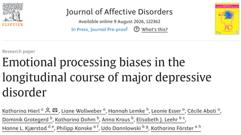 Publikation Hierl Journal of Affective Disorders