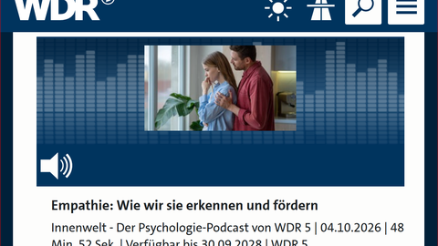 Podcast über Empathie im WDR