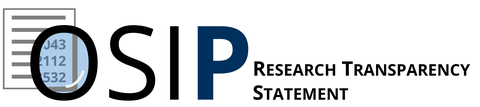 OSIP Research Transparency Statement
