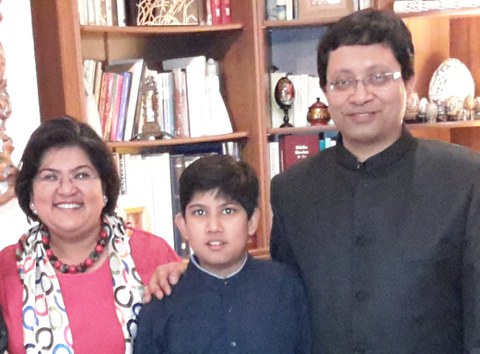 Prof. Sengupta with his family