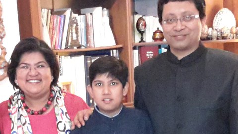 Prof. Sengupta with his family