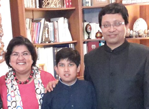 Prof. Sengupta with his family