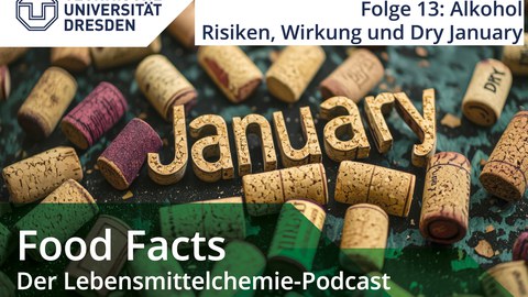 Weinkorken, die das Wort January bilden