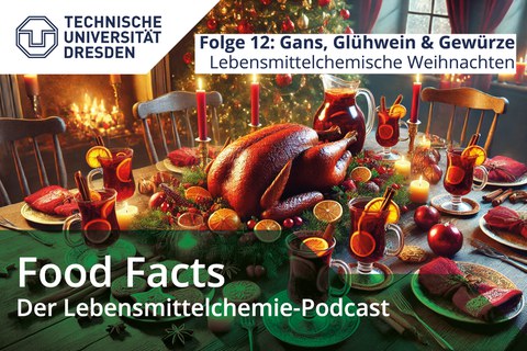 festlich geschmückte Weihnachtstafel