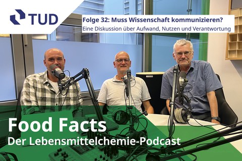 Peer Kittel, Klaus Reinhardt und Thomas Henle im Podcaststudio der SLUB.