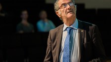 Prof. Serge Haroche beim Vortrag