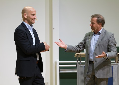 Benjamin List und Professor Kirschbaum