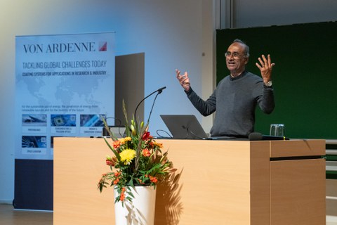 Nobelpreisträger Venkatraman (Venki) Ramakrishnan zu Gast an der TU Dresdeny