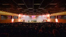 Ada Yonath im Audimax der TU Dresden