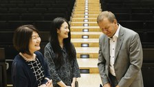 Prof. Kirschbaum mit Familie Kajita