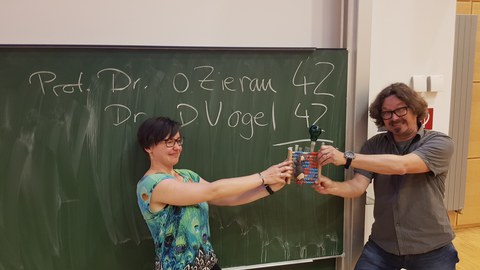 Zwei Finalisten im Battle um den Pokal des Math.-Nat. Konvent