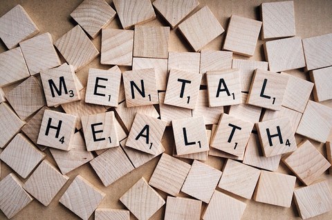 Scrabble-Buchstaben Mental Health