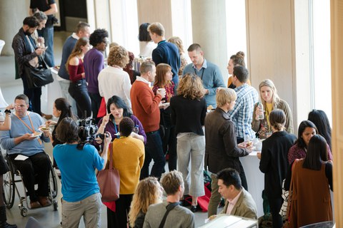 People talking on a conference