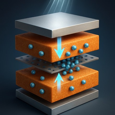 Neuartiger Photodetektor, der Detektion und Speicherung in einem Bauteil sehr kompakt vereint und sich somit für hochauflösende Matrix-Bildsensoren sehr gut eignet. 
