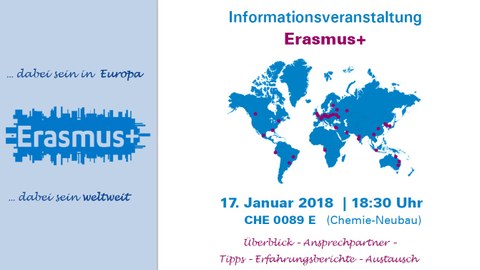 Infoplakat Erasmusveranstaltung MN