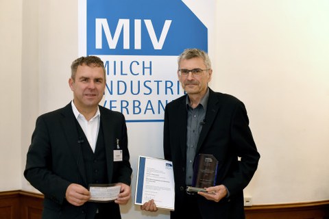 Dr. Hans Besner ( Müller Service GmbH, Vorsitzender der AG Forschung des MIV) , Dr. Thomas Henle (Technische Universität Dresden)