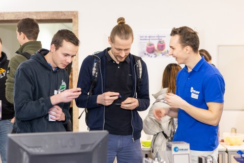 Impressionen Branchentreff - Studierende im Gespräch