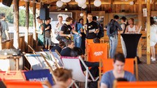 Ankommen beim Tourfinale - Impressionen Tour de Dresden Citybeach 2024