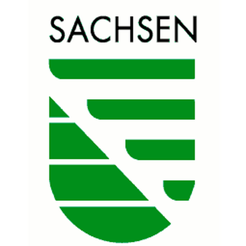 green logo of the federal state of saxony