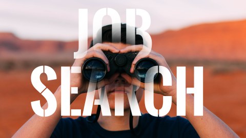 Job search, binoculars