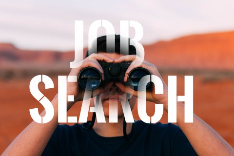 Job search, binoculars