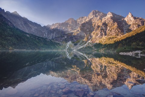 Morskie Oko, a mountain lake in the High Tatras