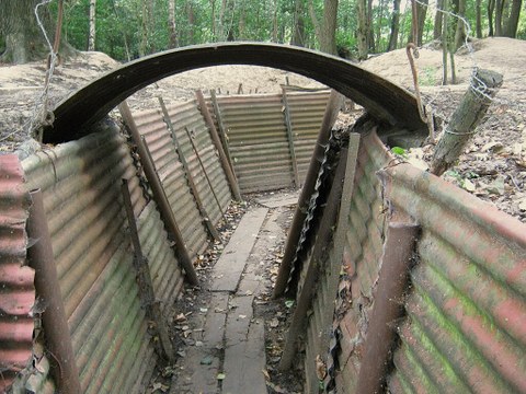 World War I trench
