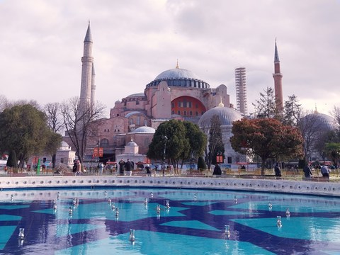 Außenansicht der Hagia Sophia