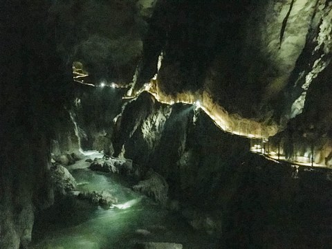 an underground gorge