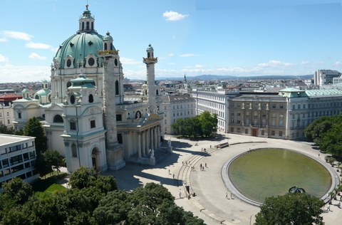 Wien: Karlskirche und TU