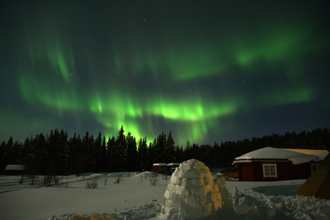 Grüne Polarlichter