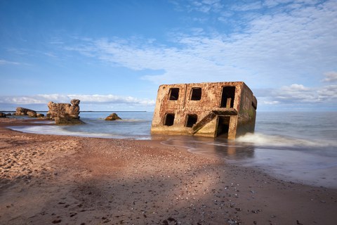 Bunker im Meer