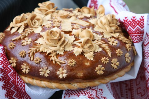 verziertes Brot