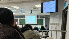 Foto aus dem Hörsaal der Universität in Taiwan