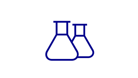 Icon mit 2 Erlemeyerkolben