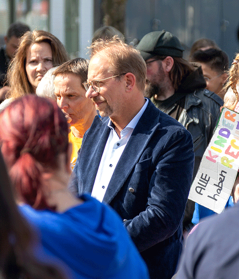 Tobias Bergmann unter Menschen