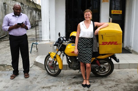 Lagos, Nigeria, 2019, Besuch von Großkunden.