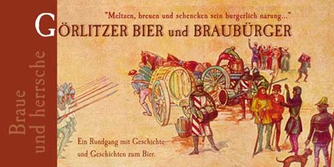 The photo shows the cover of a book entitled "Brewing and ruling. Gorlitz beer and brewing townspeople".