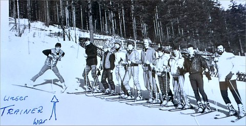 Rainer Gläß als Skilehrer