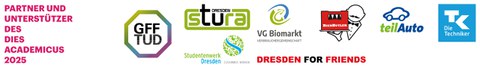 Image with logos of partners and supporters of dies academicus