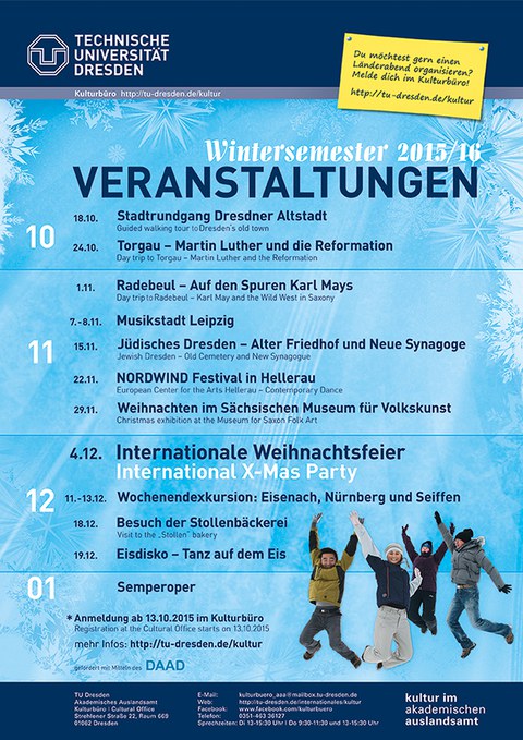 Programm im Wintersemester 2015/16